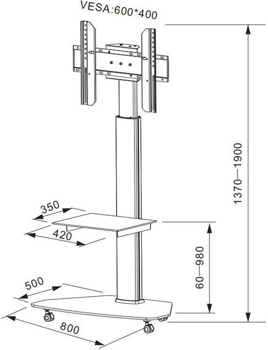 Produktbild Audioraq Home (Universal, 70", 40 kg)