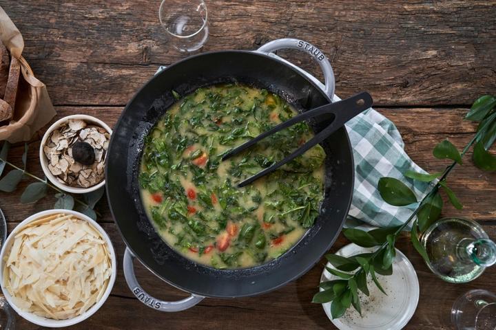 Produktbild Staub Wok mit Glasdeckel (37 cm, Wok Pfanne, Gusseisen)
