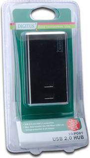 Produktbild Digitus USB 2.0 Hub 10-Port extern, mit Netzteil (USB-A, 10 Ports)