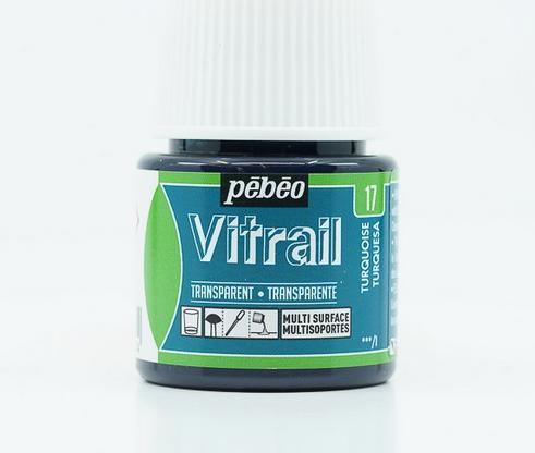 Productafbeelding Pebeo Vitrail Transparante Kleuren (Turquoise blauw, 45 ml)