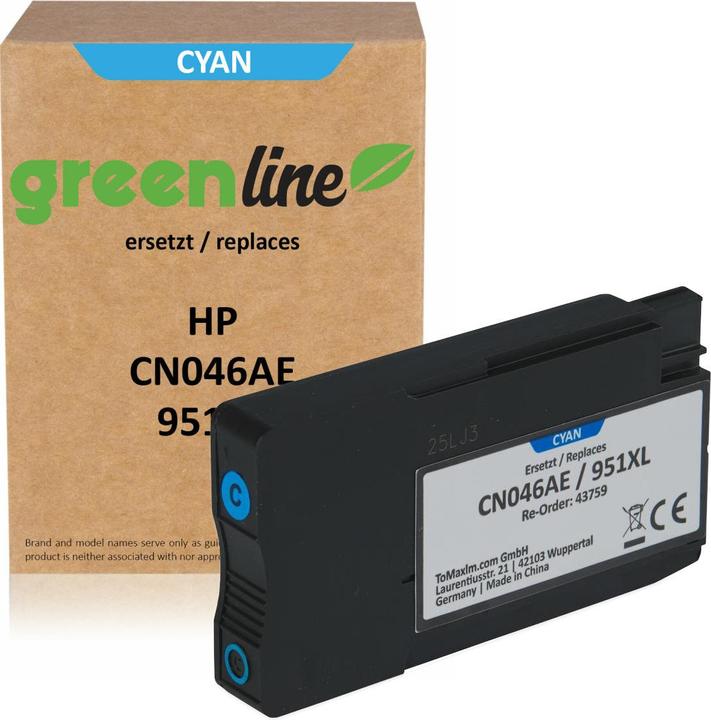 Actual product image Inkadoo greenline Compatible Inks for HP OfficeJet Pro 8610 (C)