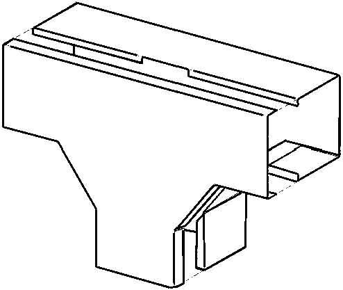 Actual product image Niedax NIE LUTC 80.080 T-piece with cover, 80x8 strip galvanised LUTC 80.080 (40 cm)