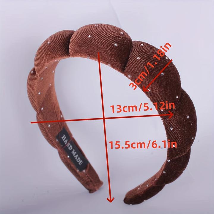 Immagine prodotto Activity Board Samt Wolke geformt Strass Stirnbänder, einfachen Stil, weichen Schwamm Haarbänder für Gesicht