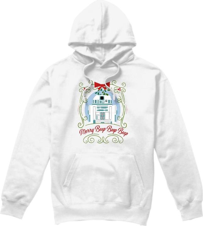 Star Wars Merry Beep Boop Beep Kapuzenpullover weihnachtliches Design