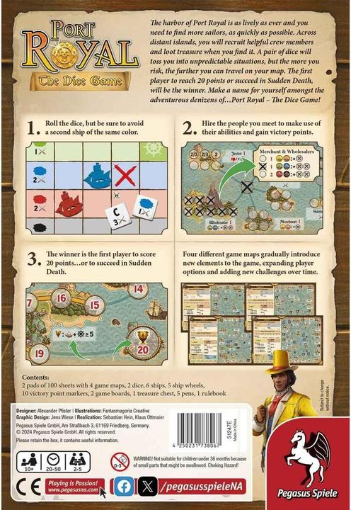 Immagine prodotto Pegasus Port Royal - Il gioco dei dadi (edizione italiana) (Inglese)
