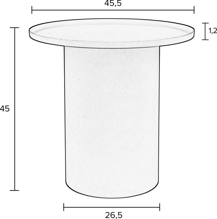 Actual product image White Label Living Table (45.5 x 45.5 x 42 cm)