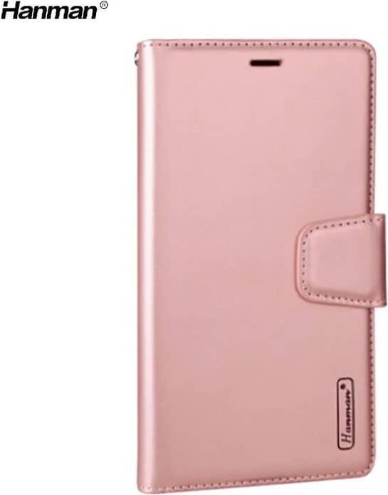 Produktbild Hanman Apple iPhone 16 - Mill Flip Case mit 3 Kartenfächern, roségold (Apple iPhone 16)