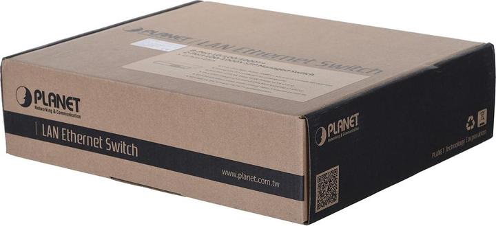 Produktbild Planet 10/100/1000T + 2-Port Managed L2/L4 Gigabit Ethernet (10/100/1000) 1U Blau (10 Ports)