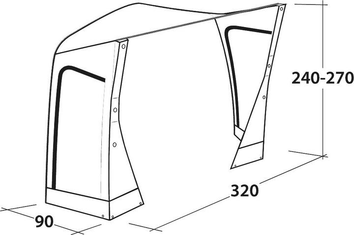 Actual product image Outwell Tall Connection Parkville 200SA