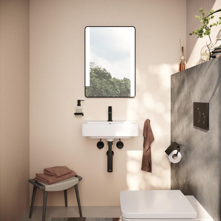 Produktbild hansgrohe Xarita Lite Q Spiegel, vertikale LED-Belechtung, 500x30x700mm, IR Sensor