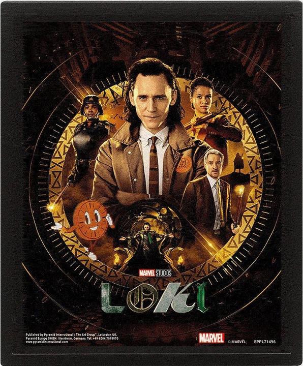 Immagine prodotto Loki Poster incorniciato Glorious Purpose 3D (10 x 8 cm)