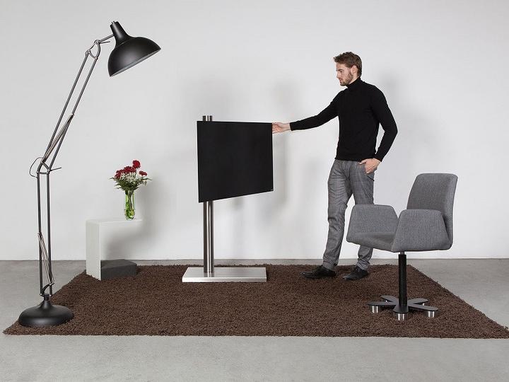 Produktbild Wissmann Raumobjekte TV Ständer, Edelstahl gebürstet, -75", 136cm x (75", 59 kg)