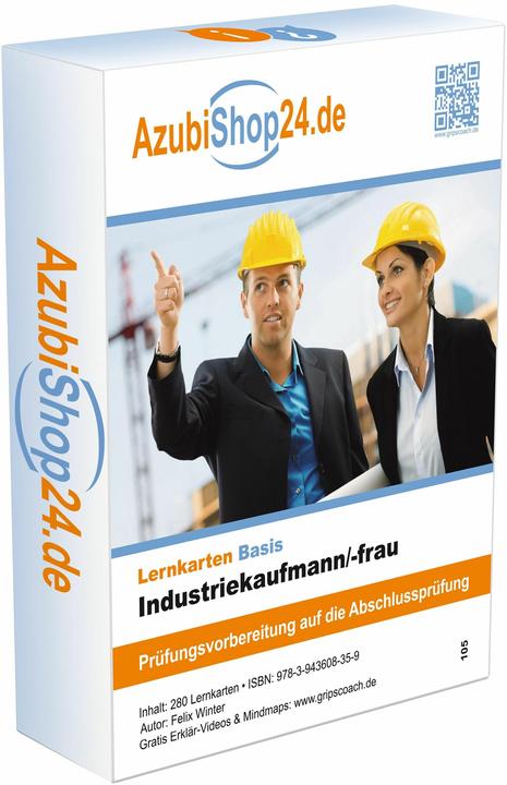 Image du produit AzubiShop24.de Basis-Lernkarten Industriekaufmann/-frau (Allemand, Felix Winter, 2020)