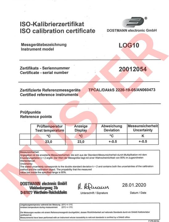 Actual product image TFA LOG10, thermal data logger for temperature