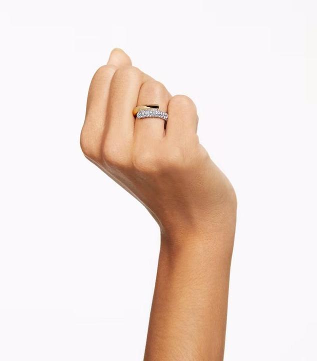Produktbild Swarovski Dextera Cocktail Ring Weiss Gold (52)