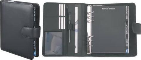 Actual product image Bind System planner A5 Office, nappa leather, black, with magnetic closure System planner A5 made of (A5)