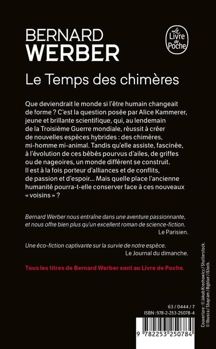 Produktbild Le temps des chimères (Französisch, Bernard Werber, 2024)