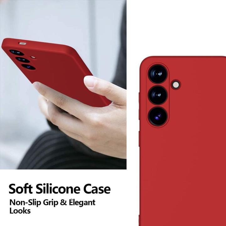 Produktbild X-Level Samsung Galaxy S25 Edge - Thin Backcase, Silikon Hülle in Rot (Samsung Galaxy S25 Edge)