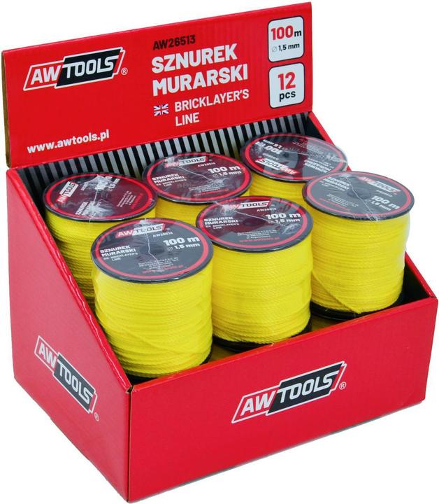 Immagine prodotto Awtools SZNUREK MURARSKI 100m / 1,5mm 12szt. (M)
