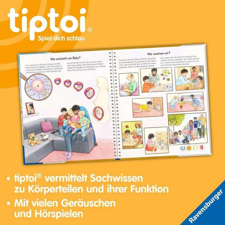 Actual product image tiptoi - Körper (German, Heike Tober, Constanze Schargan, 2022)