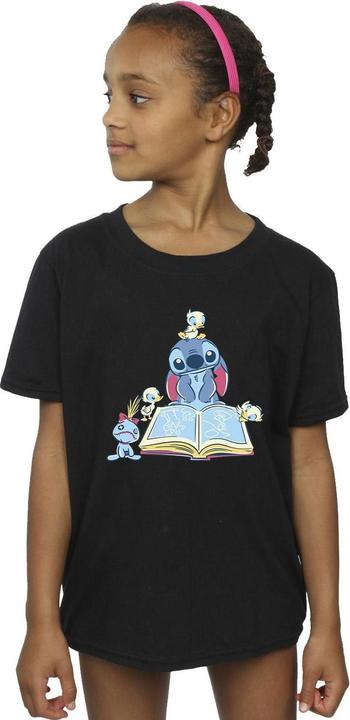 Immagine prodotto Disney Lilo & Stitch Reading A Book Maglietta Ragazze (140, 146)