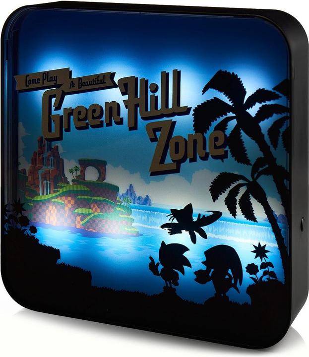 Actual product image Numskull Sonic The Hedgehog Acrylic Lamp
