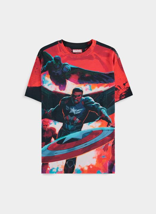 Produktbild Difuzed Captain America - Character AOP Men's Short Sleeved T-shirt - 2XL (XXL)