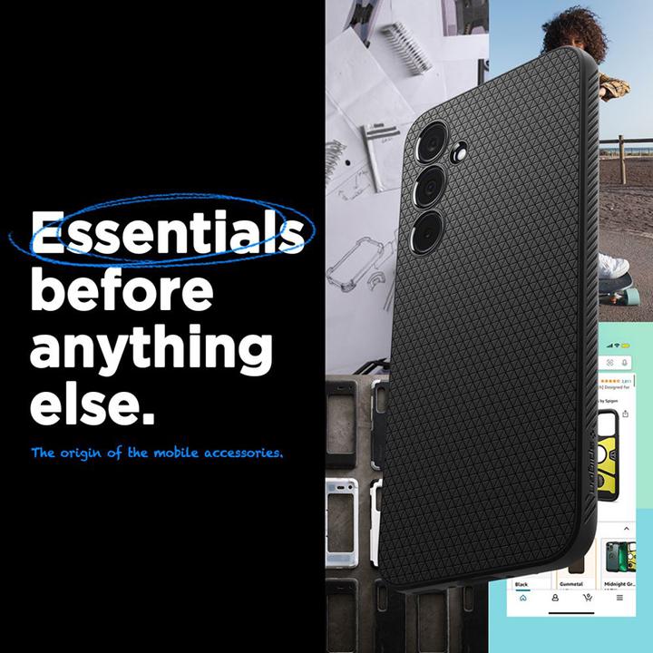 Actual product image Spigen Liquid Air Sam A35 5G czarny/matte black ACS07519 (Samsung Galaxy A35)