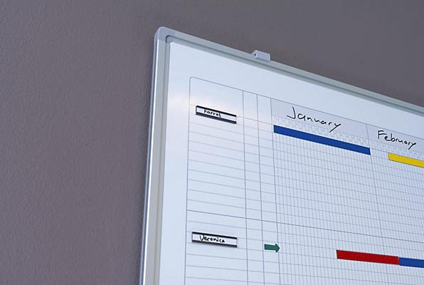 Immagine prodotto eurokraft basic Lavagna per planning annuale, largh. x alt. 900 x 600 mm, per planning annuale. (1200 x 900 mm)