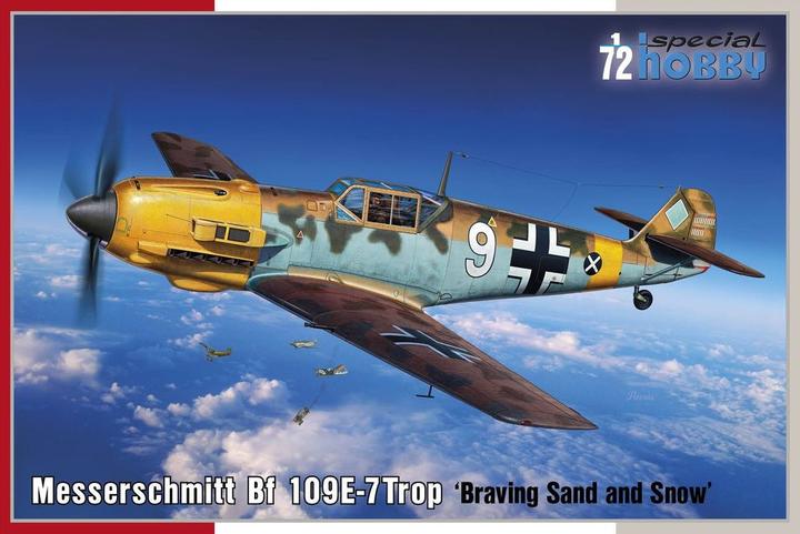 Image du produit Special Hobby Messerschmitt Bf 109E-7Trop Braving Sable et Neige