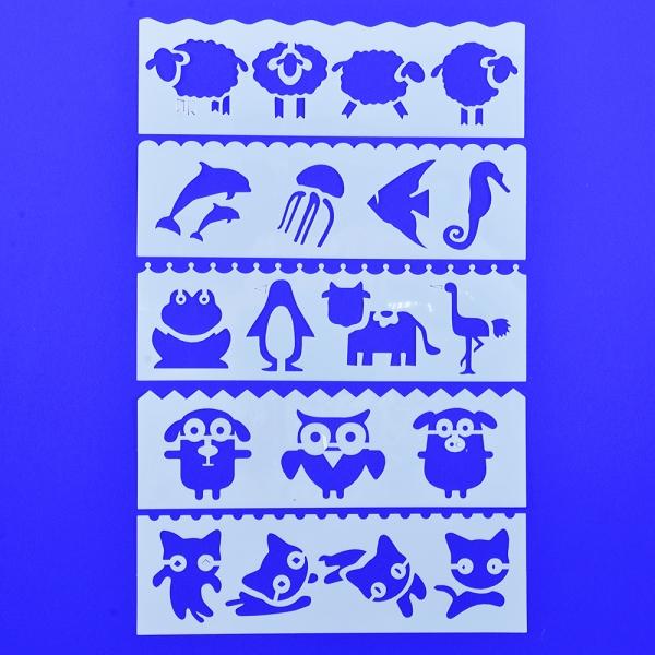 Produktbild Kögler Baumwollmäppchen zum Bemalen, Set mit 15 Mäppchen, 15 Stiften und 5 Schablonen, 20x12x0,5cm