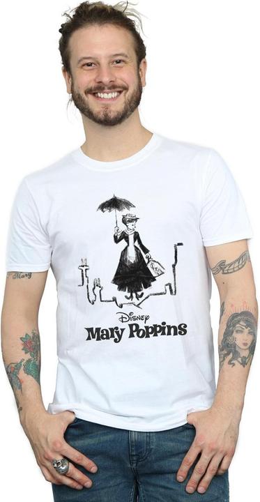 Immagine prodotto Disney Mary Poppins Rooftop Landing Maglietta Uomo (XL)