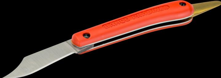 Actual product image Bahco Oculating knife, folding with plastic handle, 180 mm
