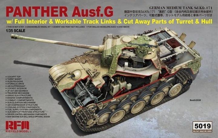 Produktbild Rye Field Model Panther Ausf.G with full interior & cut away parts