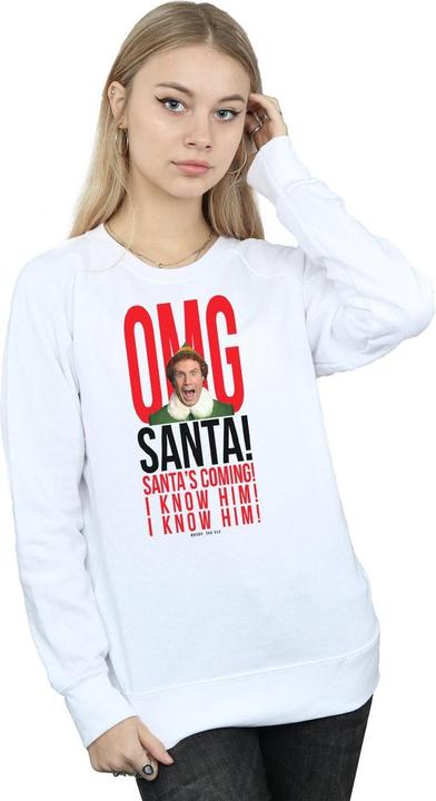 Immagine prodotto Elf OMG Santa I Know Him Felpa Donna (XL)
