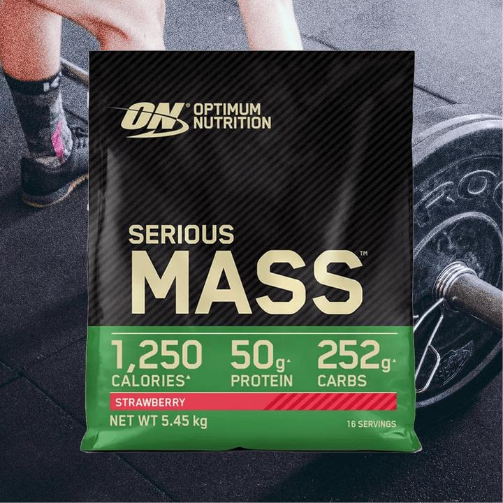 Actual product image Optimum Nutrition Serious Mass (Strawberry, 1 pcs., 5454 g)