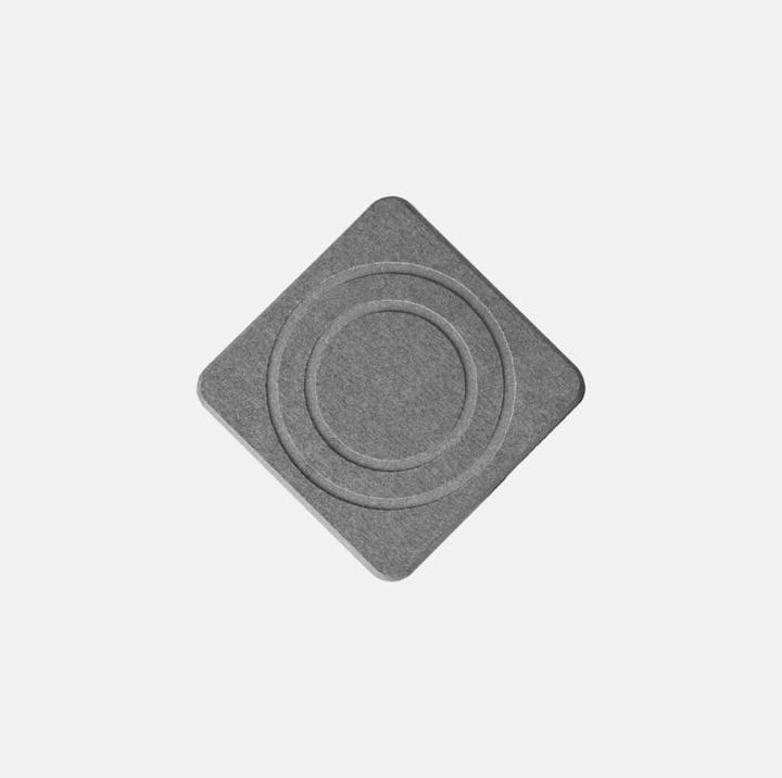 Immagine prodotto Moonstone Sottobicchiere in vetro Alba grigio scuro (1 x, Sottobicchiere in vetro)