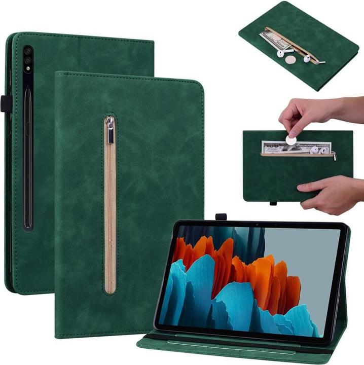 Immagine prodotto Cover-Discount Galaxy Tab S9+ - cover protettiva con cerniera verde (Galaxy Tab S9 Plus)