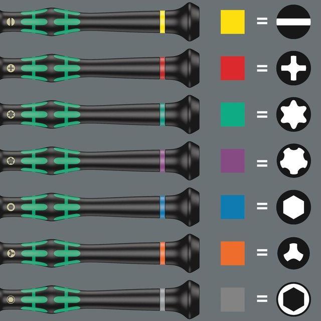 Image du produit Wera Jeux de tournevis électroniques Kraftform-Micro