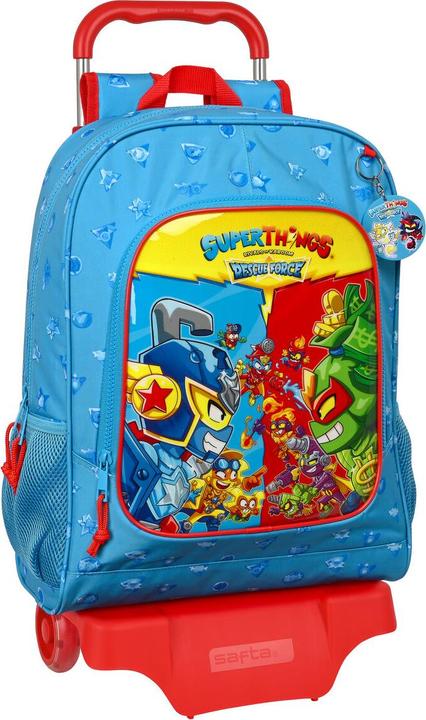 Image du produit Superthings Sac à dos scolaire à roulettes Rescue force 32 x 42 x 14 cm Bleu