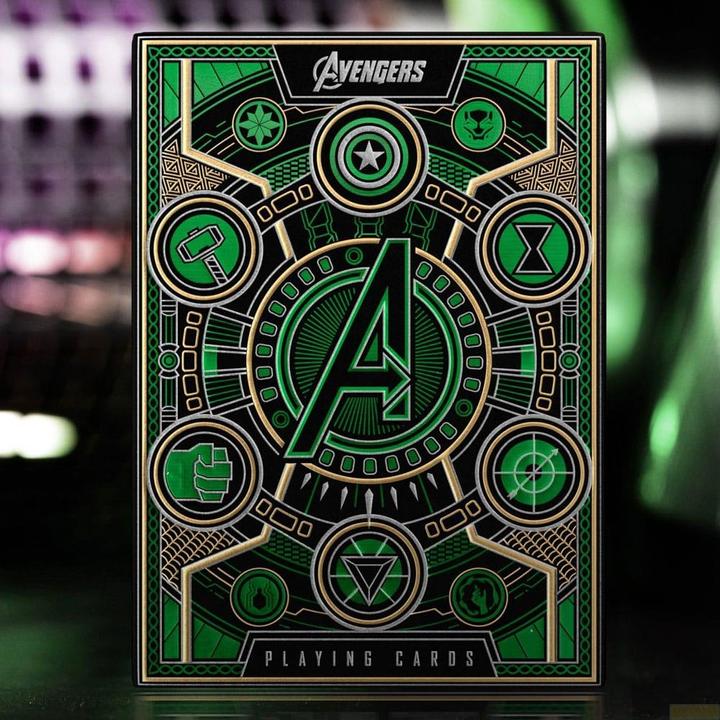 Image du produit Theory11 Avengers - The Infinity Saga Cartes à jouer Version verte (Anglais)