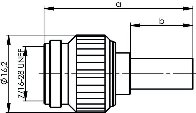 Produktbild Telegärtner Koax TNC-Kabelstecker Professional G5, 50 OHM Kabelgruppe: RG-223/U, zum crimpen (Antennenkabel)