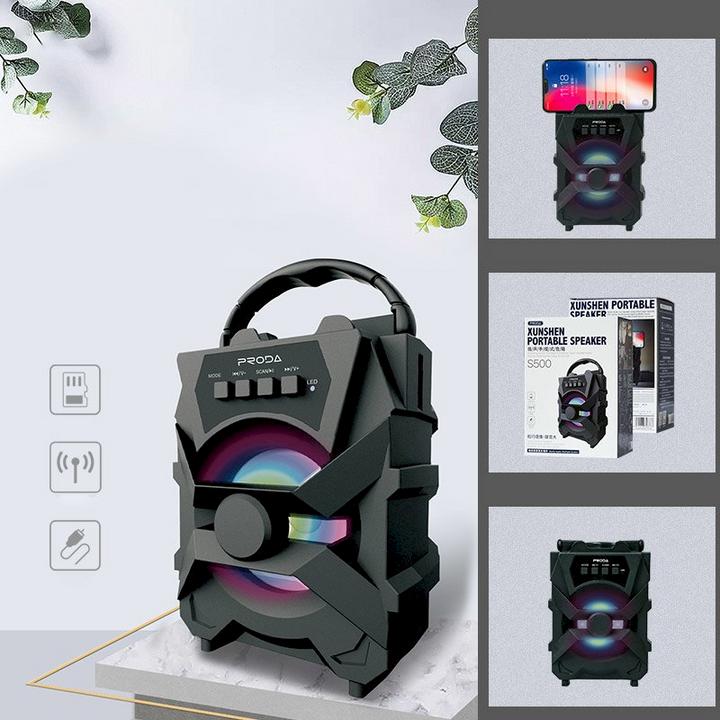 Produktbild Proda Xunshen Portable Wireless Bluetooth Speaker FM Radio + Micro SD (4 h, Stromversorgung über USB)