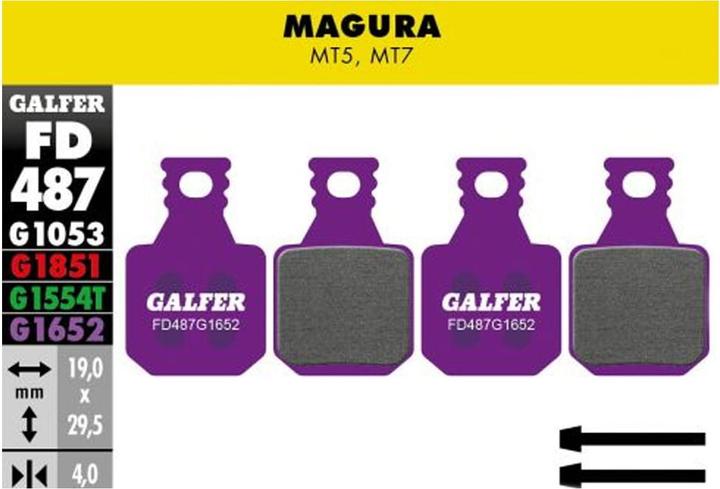 Produktbild Galfer Bike E-Bike Bremsbeläge (Magura, Organisch (Resin))