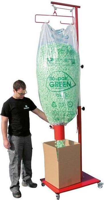 Produktbild Transpak Abfüllwagen f.Verpackungschips m.ausziehbarem Stativ max.Höhe 3,2m (3.20 kg)