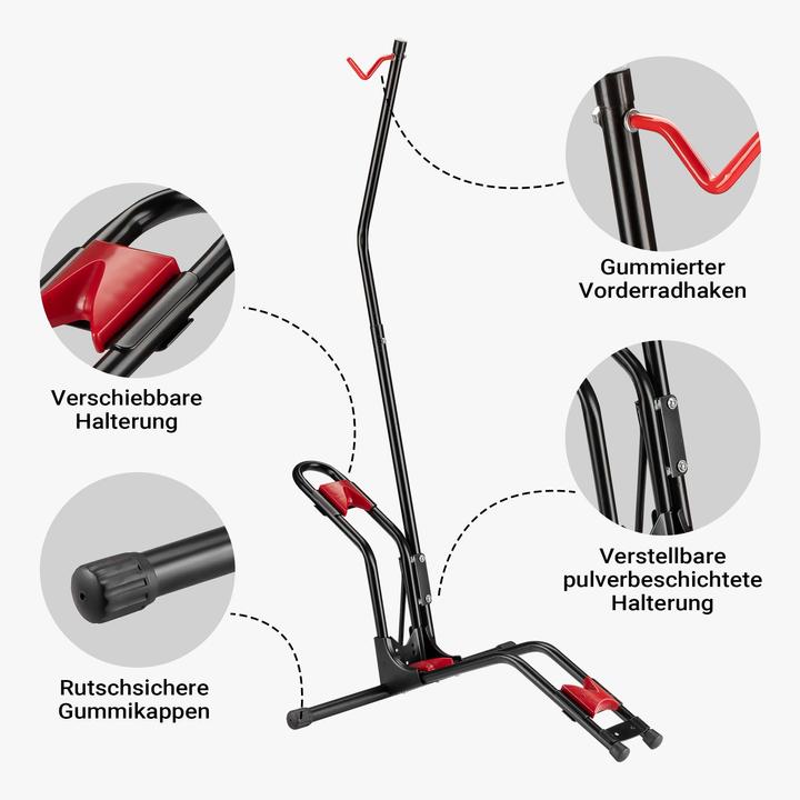 Produktbild Wiltec Fahrradständer vertikal 51x11x120cm Universal Fahrradhalter freistehend