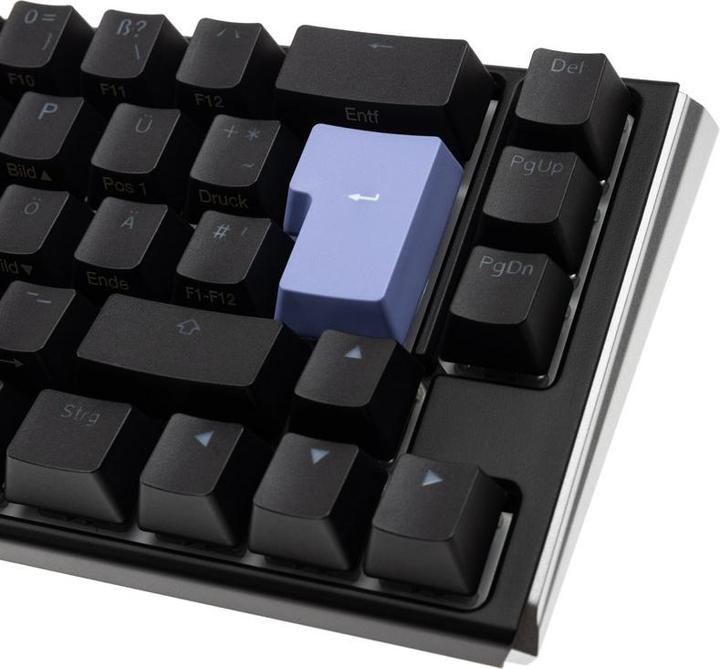 Actual product image Ducky One 3 Classic Black/White SF Gaming Keyboard, RGB LED - MX-Red (DE, Cable)