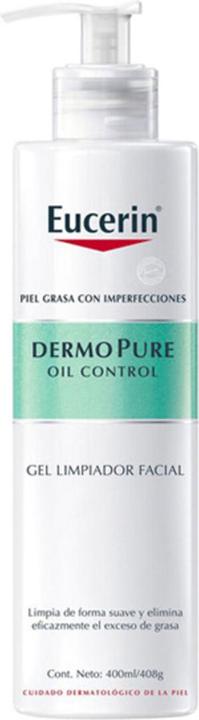 Eucerin DERMO PURE oil control gel limpiador facial 400 ml (Gel, 400 ml)