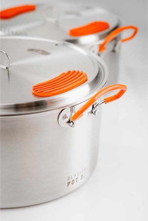 Actual product image GSI Glacier Stainless Base Camper Medium Cookware