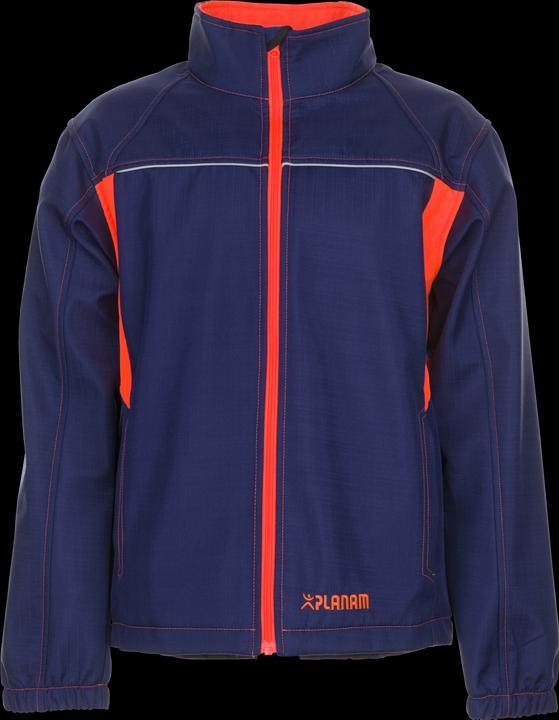 Productafbeelding Planam Basalt Neon werkjas softshell jas marine oranje maat XXL (XXL)